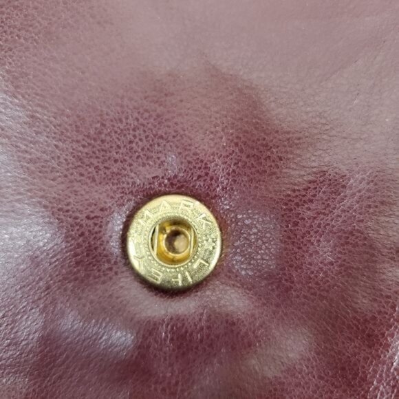 Vintage maroon envelope clutch wristlet made in Taiwan R.O.C - Picture 10 of 14